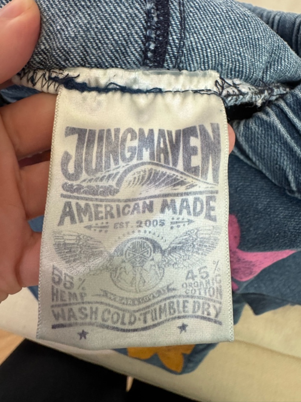 Jungmaven Floral Denim Disco Pants - Picture 5 of 10